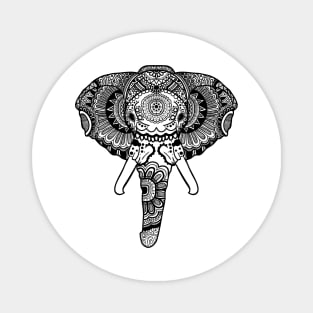 Elephant Mandala T-shirt Design Magnet